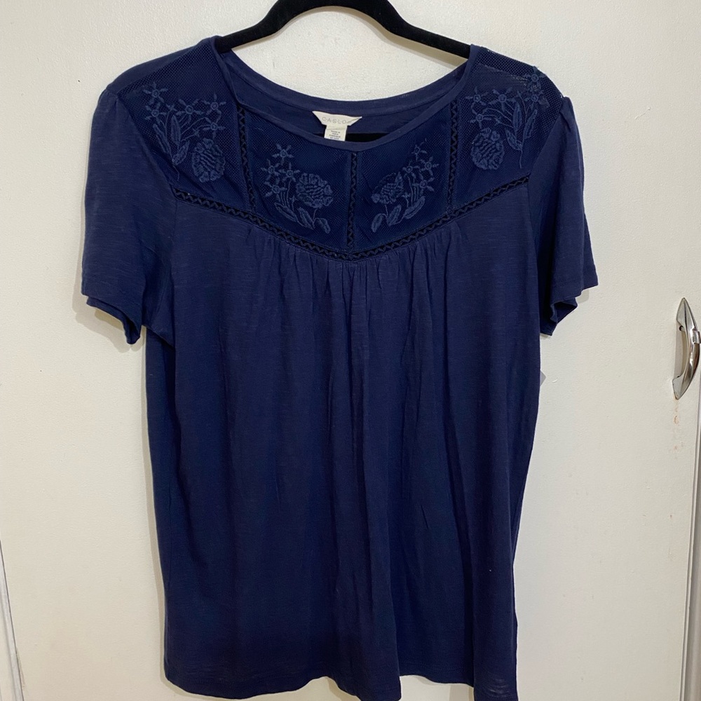 Caslon Embroidered Top